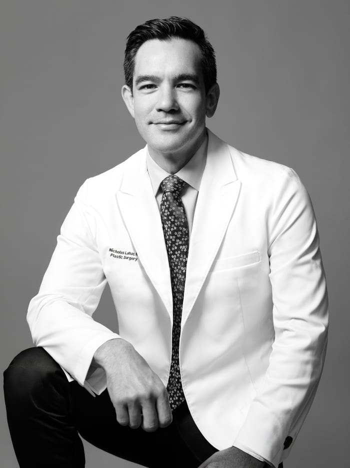 Portrait of Dr. Nicholas Lahar in a white coat